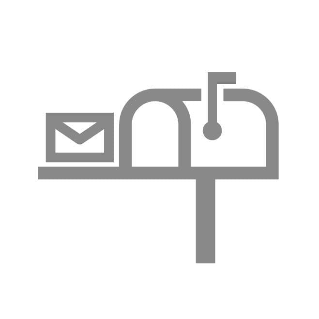 郵便ポスト社名表示プレート付き