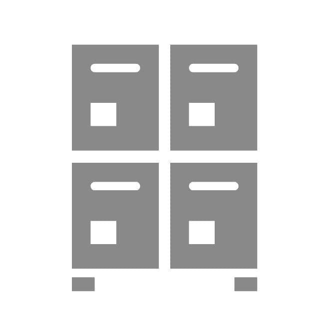 鍵付きロッカー